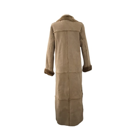 Brandon Thomas Full Length Suede Leather Coat - Picture 10 of 11